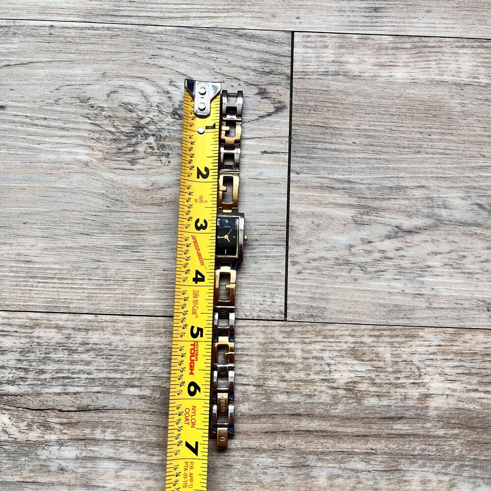 Guess Two Tone Bracelet Watch Rectangular Black D… - image 7